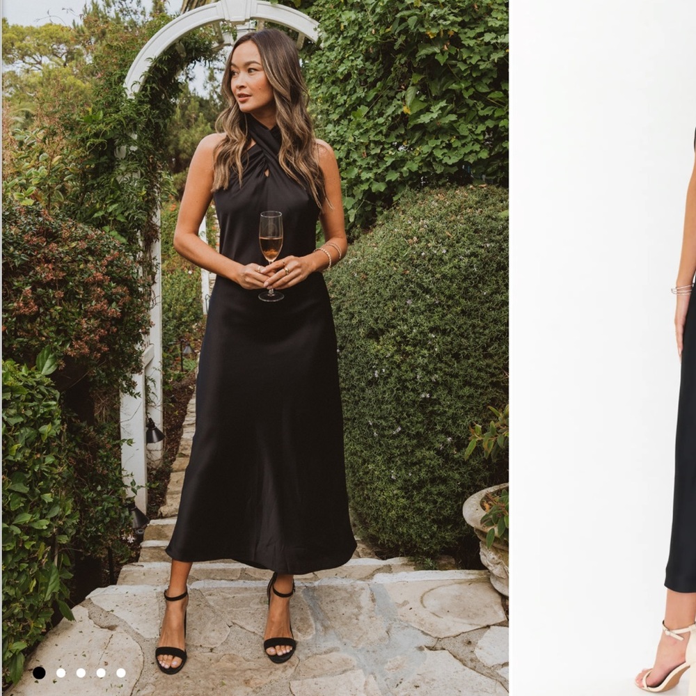 Jasmine Halter Midi Dress